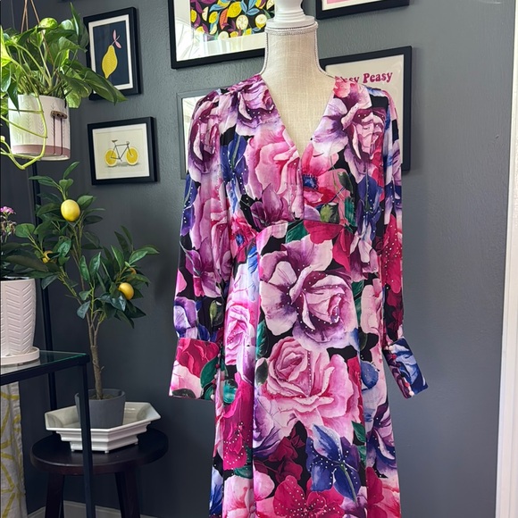 Boston Proper Floral Wedding Dress - Picture 7 of 9